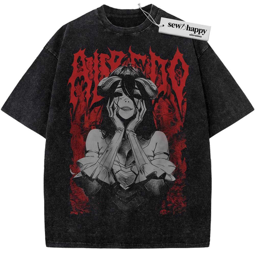 Wash Tee Albedo Shirt, Overlord Shirt, Anime Shirt, Vintage T-Shirt