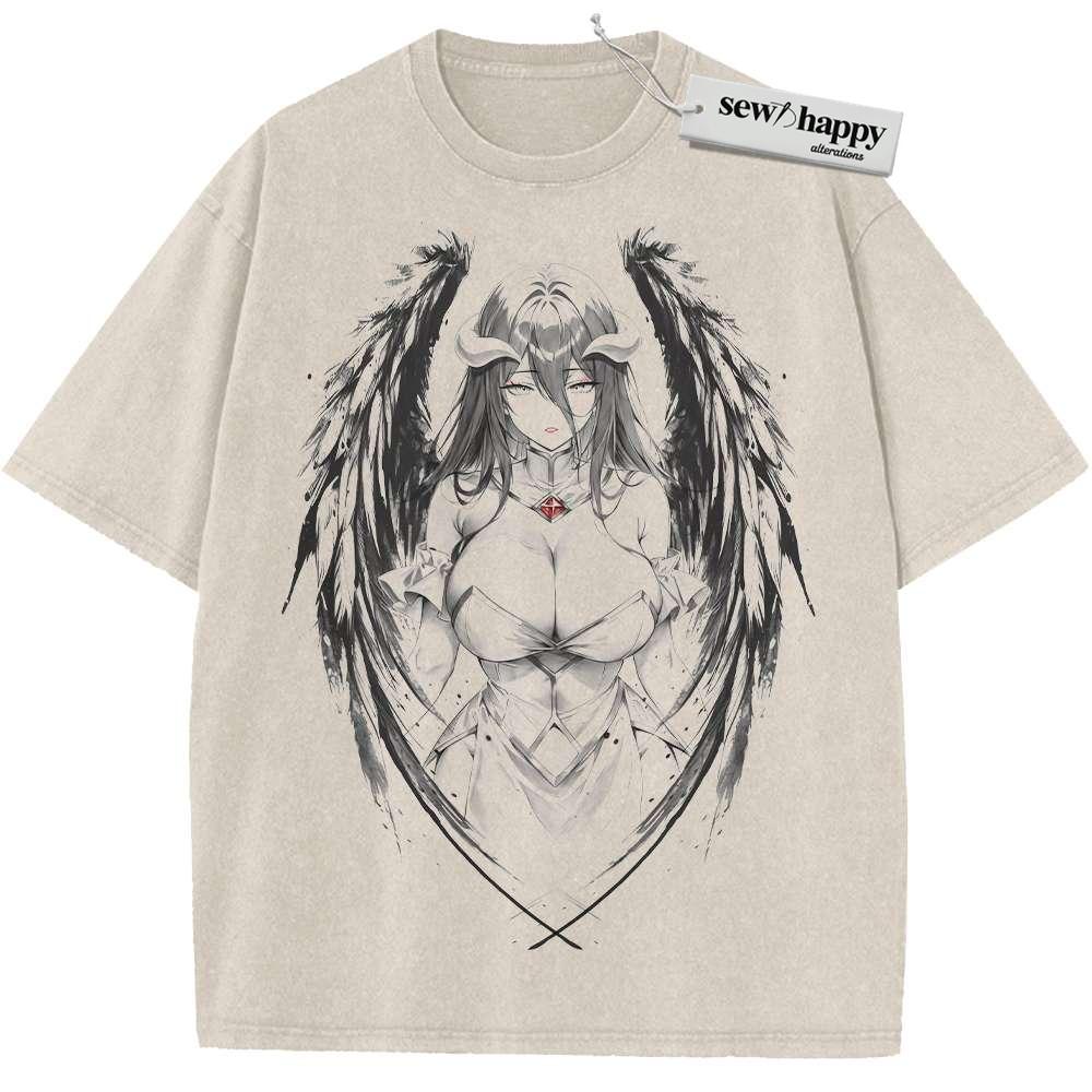 Wash Tee Albedo Shirt, Overlord Shirt, Anime Shirt, Vintage T-Shirt