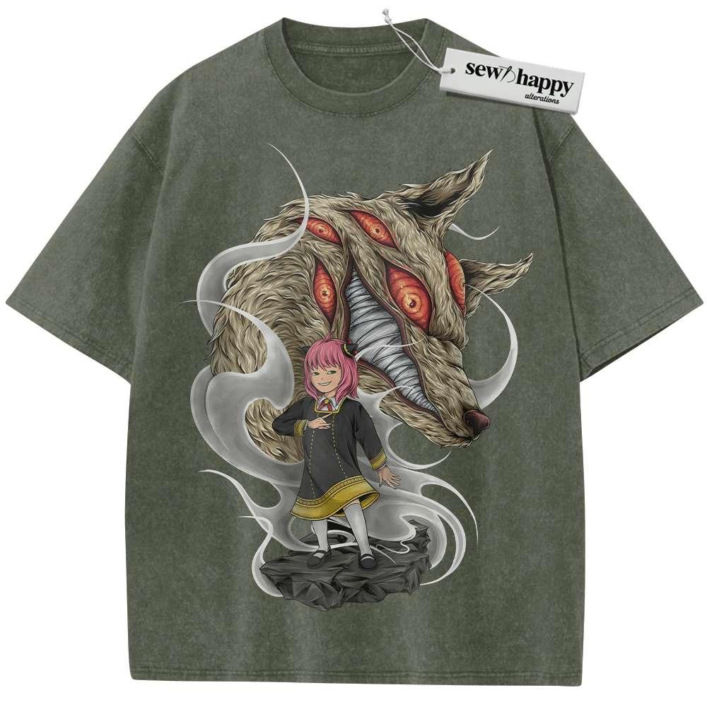 Wash Tee Anya Forger Shirt, Spy x Family Shirt, Anime Shirt, Vintage Tee Wash Tee Anya Forger Shirt, Spy x Family Shirt, Anime Shirt, Vintage Tee - Image 1