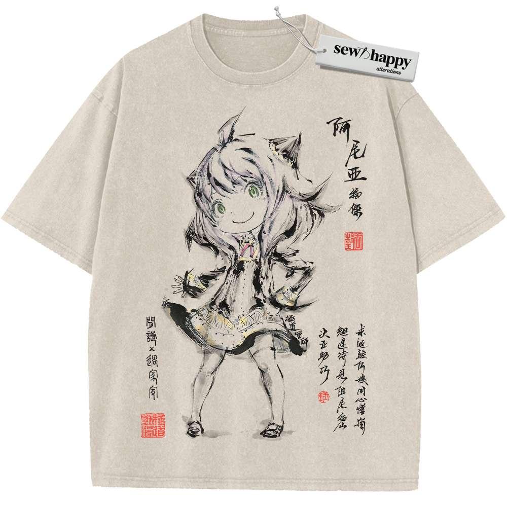 Wash Tee Anya Forger Shirt, Spy x Family Shirt, Anime Shirt, Vintage Tee