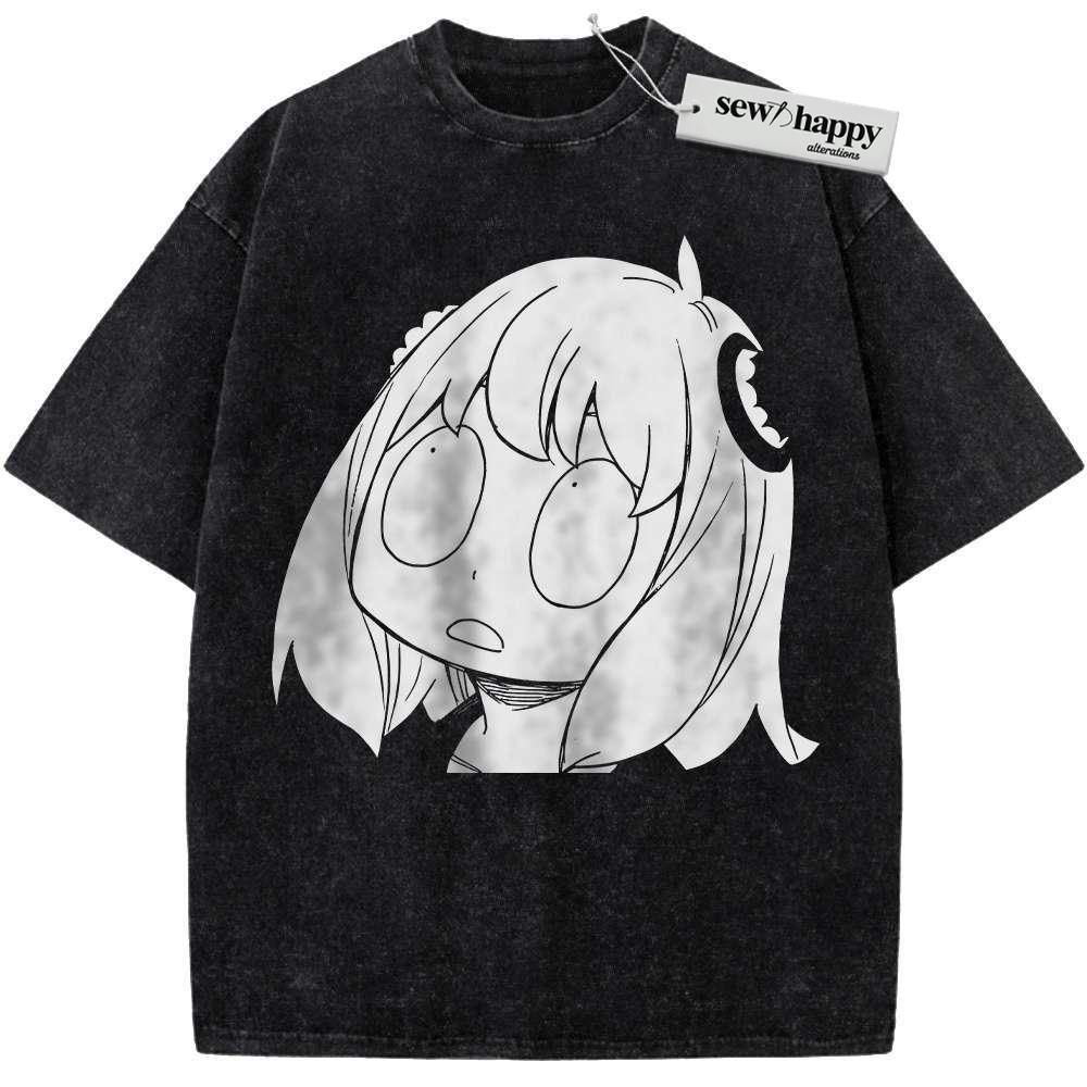 Wash Tee Anya Forger Shirt, Spy x Family Shirt, Anime Shirt, Vintage Tee