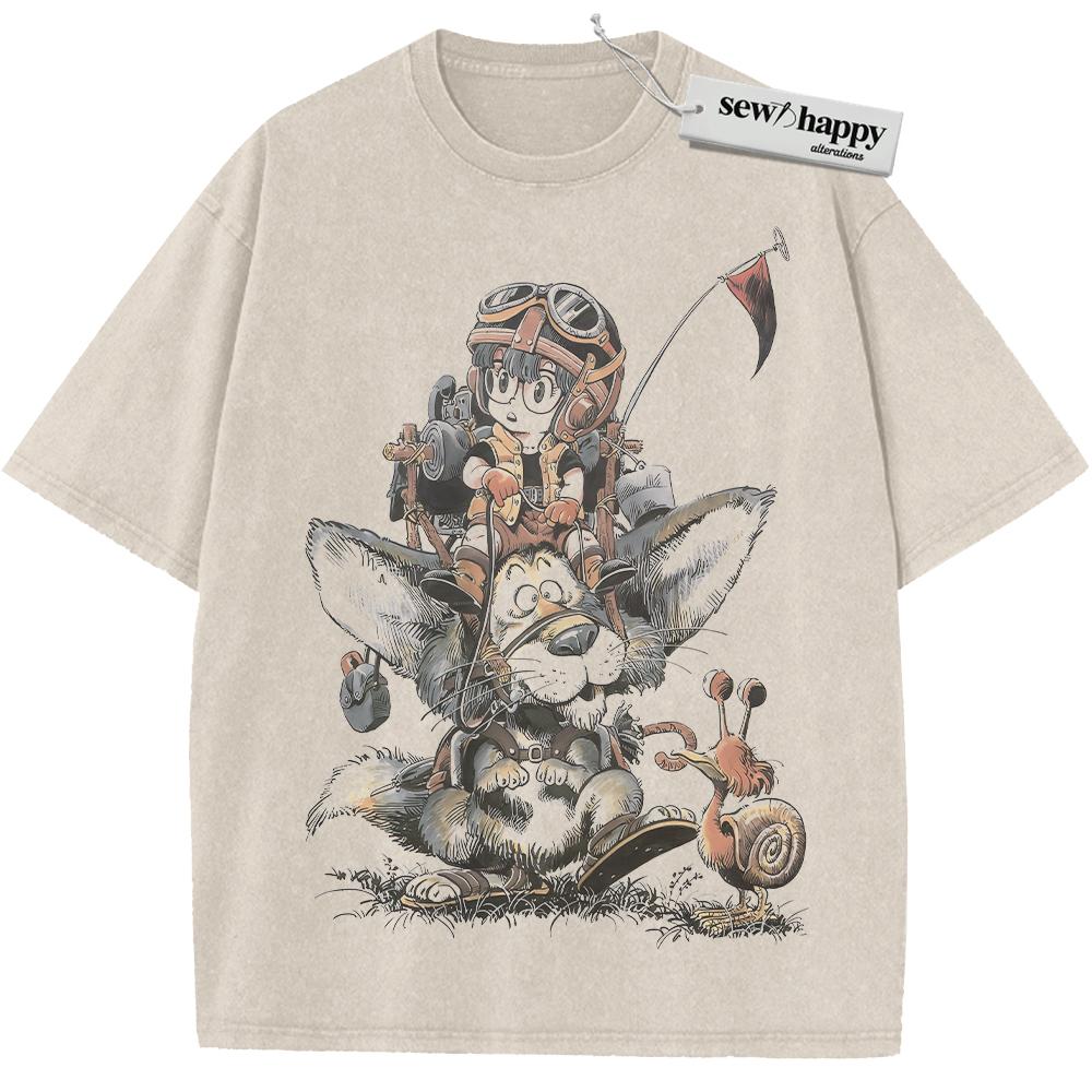 Wash Tee Arale Norimaki Shirt, Dr Slump Shirt, Anime Shirt, Vintage T-Shirt