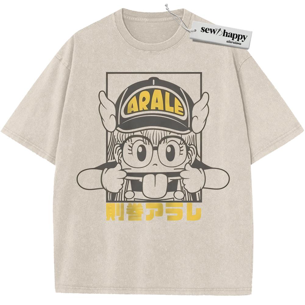 Wash Tee Arale Norimaki Shirt, Dr Slump Shirt, Anime Shirt, Vintage T-Shirt