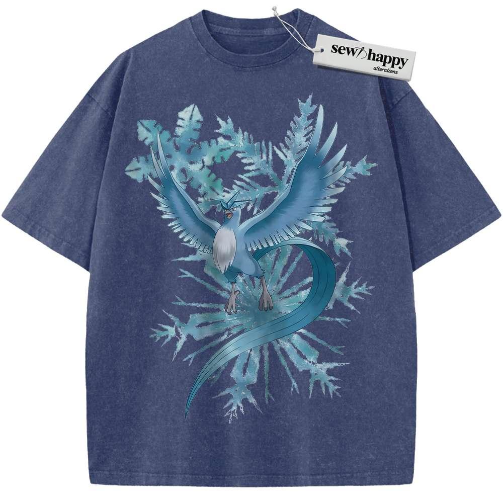 Wash Tee Articuno Shirt, Pokemon shirt, Anime Shirt, Vintage T-Shirt