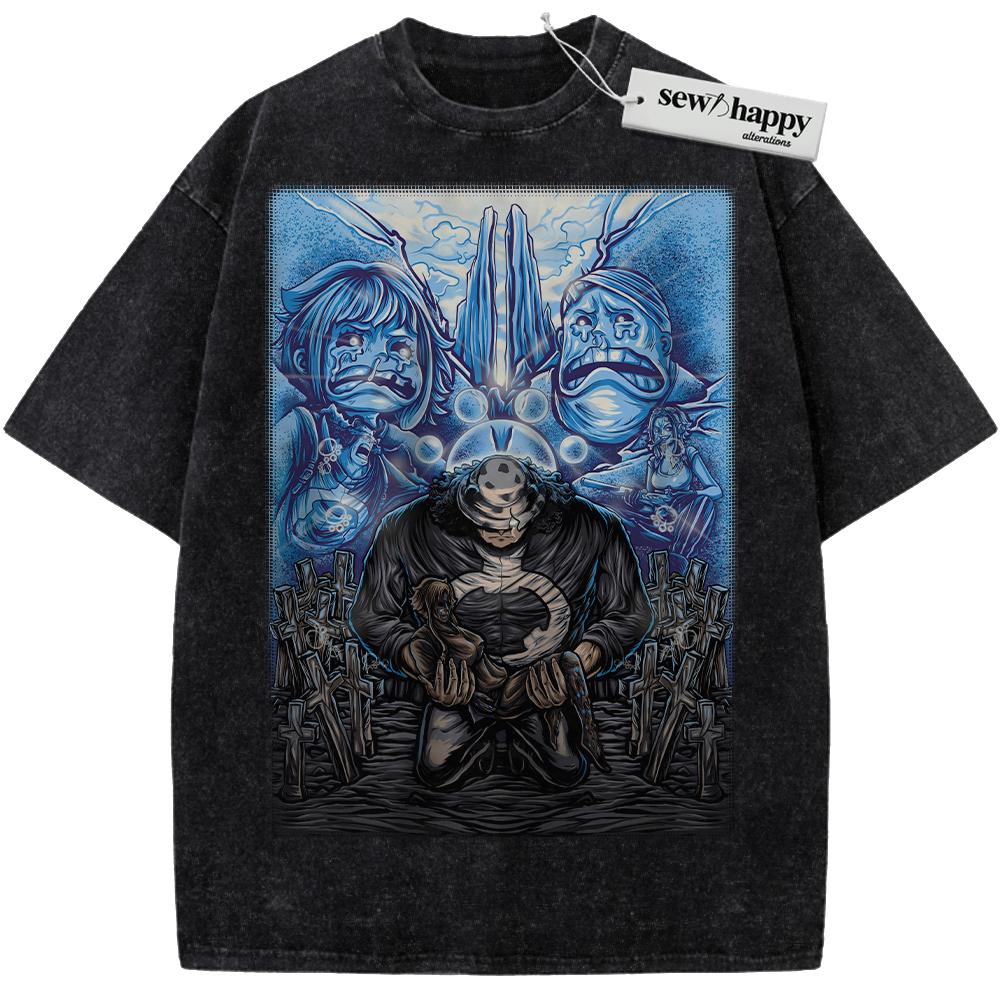 Wash Tee Bartholomew Kuma Shirt, Jewelry Bonney Shirt, One Piece Shirt, Anime Shirt, Vintage T-Shirt