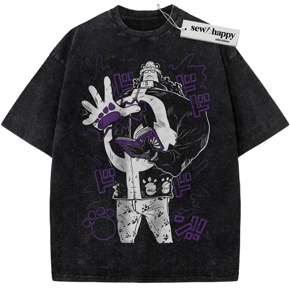 Wash Tee Bartholomew Kuma Shirt, One Piece Shirt, Anime Shirt, Vintage Tee