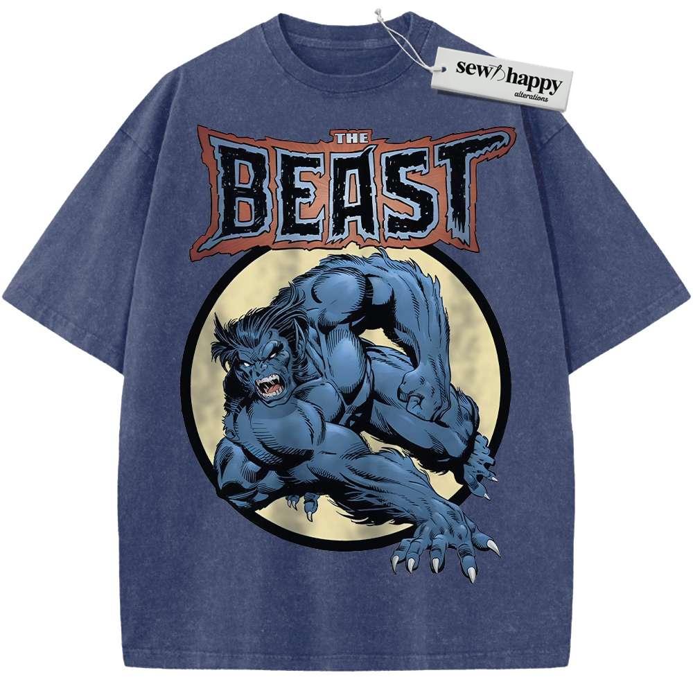 Wash Tee Beast Shirt, X-Men Shirt, Marvel Comics Shirt, Vintage Tee