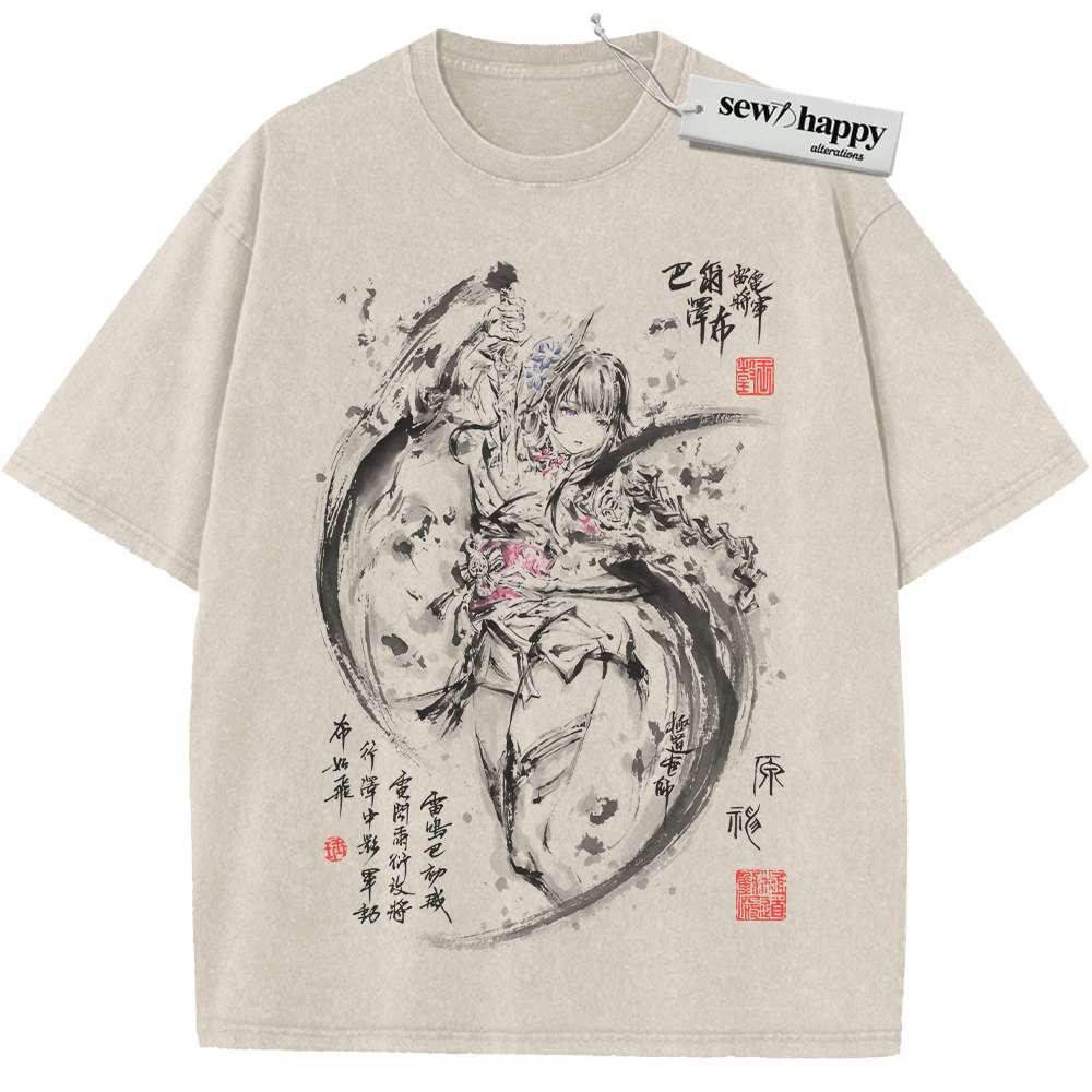 Wash Tee Beelzebul Shirt, Genshin Impact Shirt, Game Shirt, Vintage T-Shirt