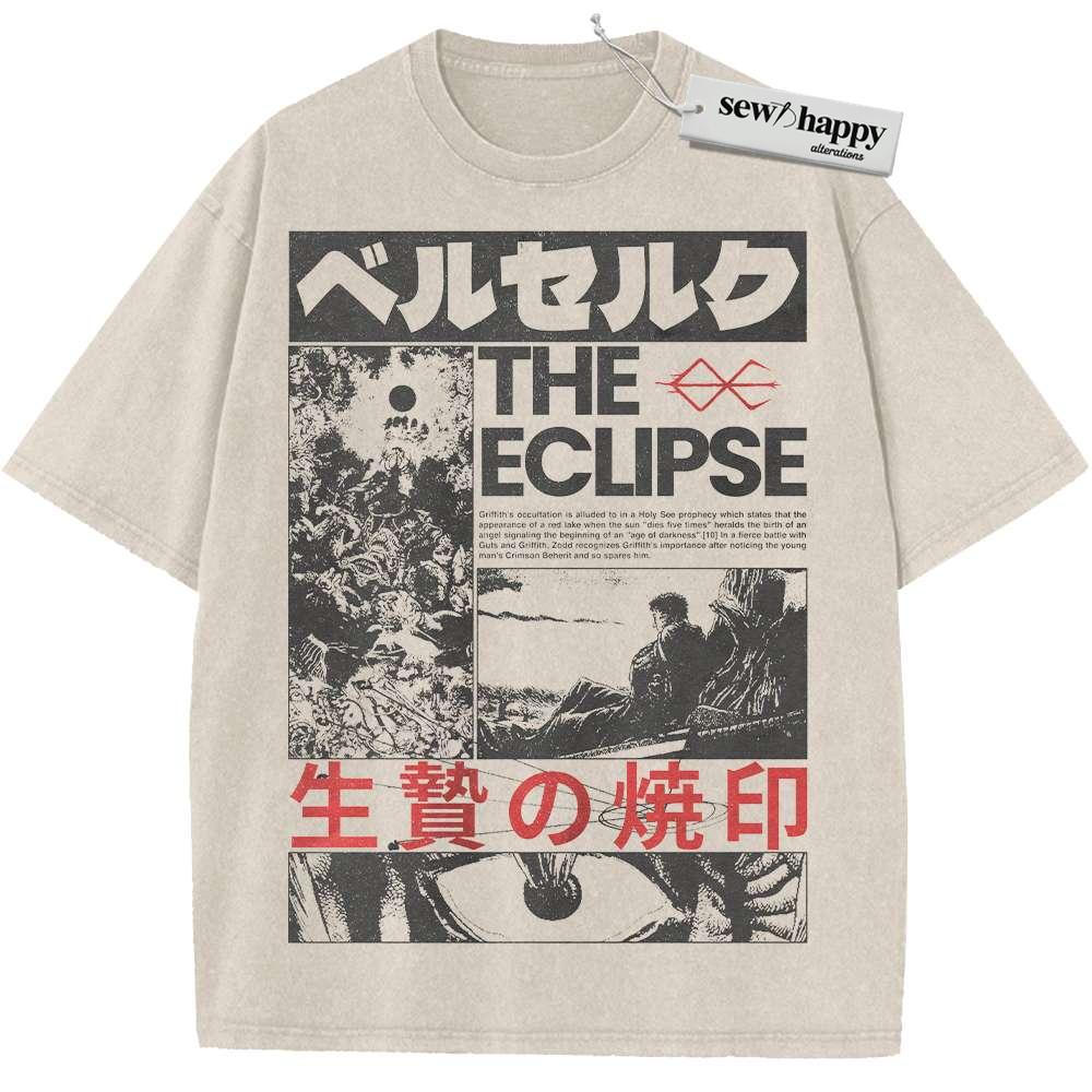 Wash Tee Berserk Shirt, Anime Shirt, Vintage Tee
