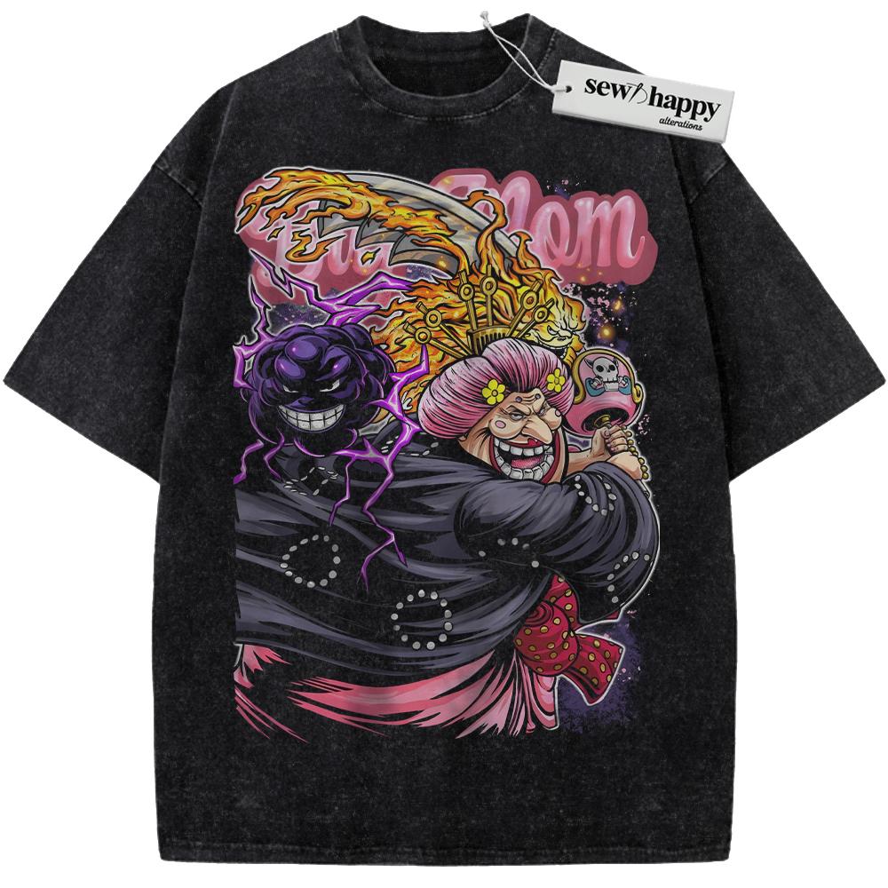 Wash Tee Big Mom Shirt, Charlotte Linlin Shirt, One Piece Shirt, Anime Shirt, Vintage T-Shirt