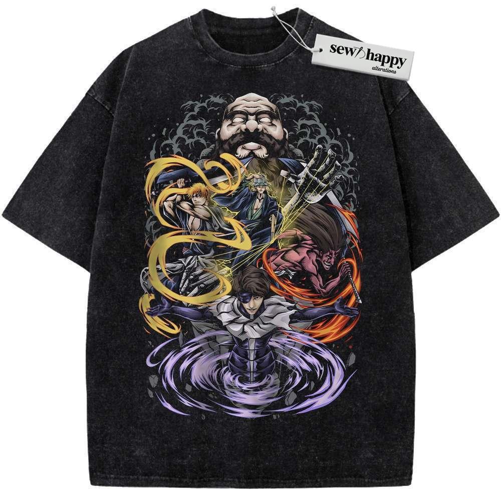 Wash Tee Bleach Shirt, Anime Shirt, Vintage T-Shirt