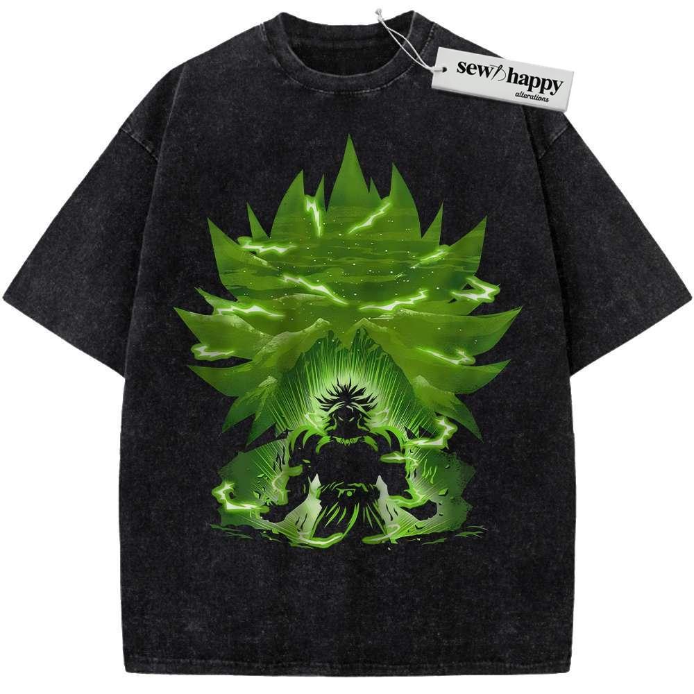 Wash Tee Broly Shirt, Dragon Ball Shirt, DBZ Shirt, Anime Shirt, Vintage T-Shirt