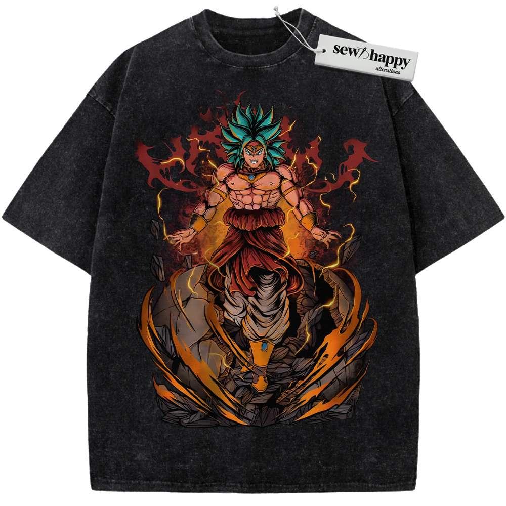 Wash Tee Broly Shirt, Dragon Ball Shirt, DBZ Shirt, Anime Shirt, Vintage Tee