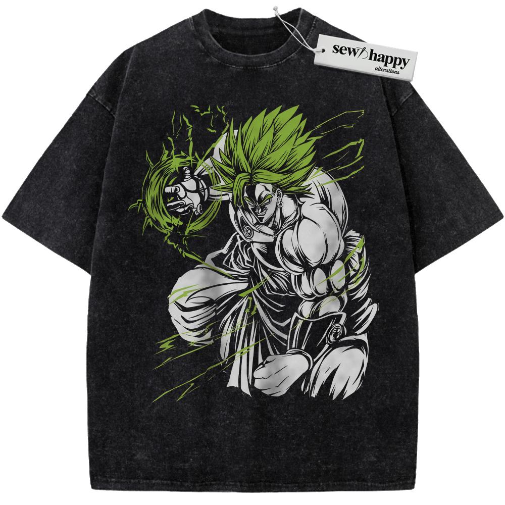 Wash Tee Broly Shirt, Dragon Ball Shirt, DBZ Shirt, Anime Shirt, Vintage Tee