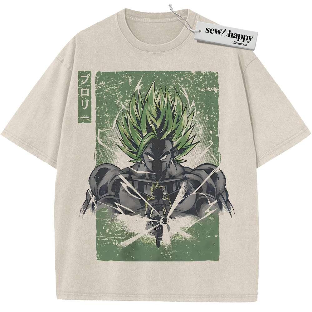 Wash Tee Broly Shirt, Dragon Ball Z Shirt, DBZ Shirt, Anime Shirt, Vintage T-Shirt Wash Tee Broly Shirt, Dragon Ball Z Shirt, DBZ Shirt, Anime Shirt, Vintage T-Shirt - Image 1