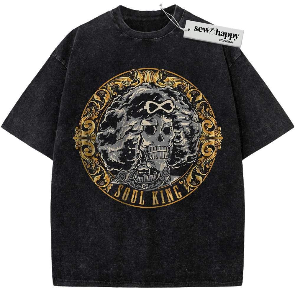 Wash Tee Brook Shirt, One Piece Shirt, Anime Shirt, Vintage T-Shirt Wash Tee Brook Shirt, One Piece Shirt, Anime Shirt, Vintage T-Shirt - Image 1