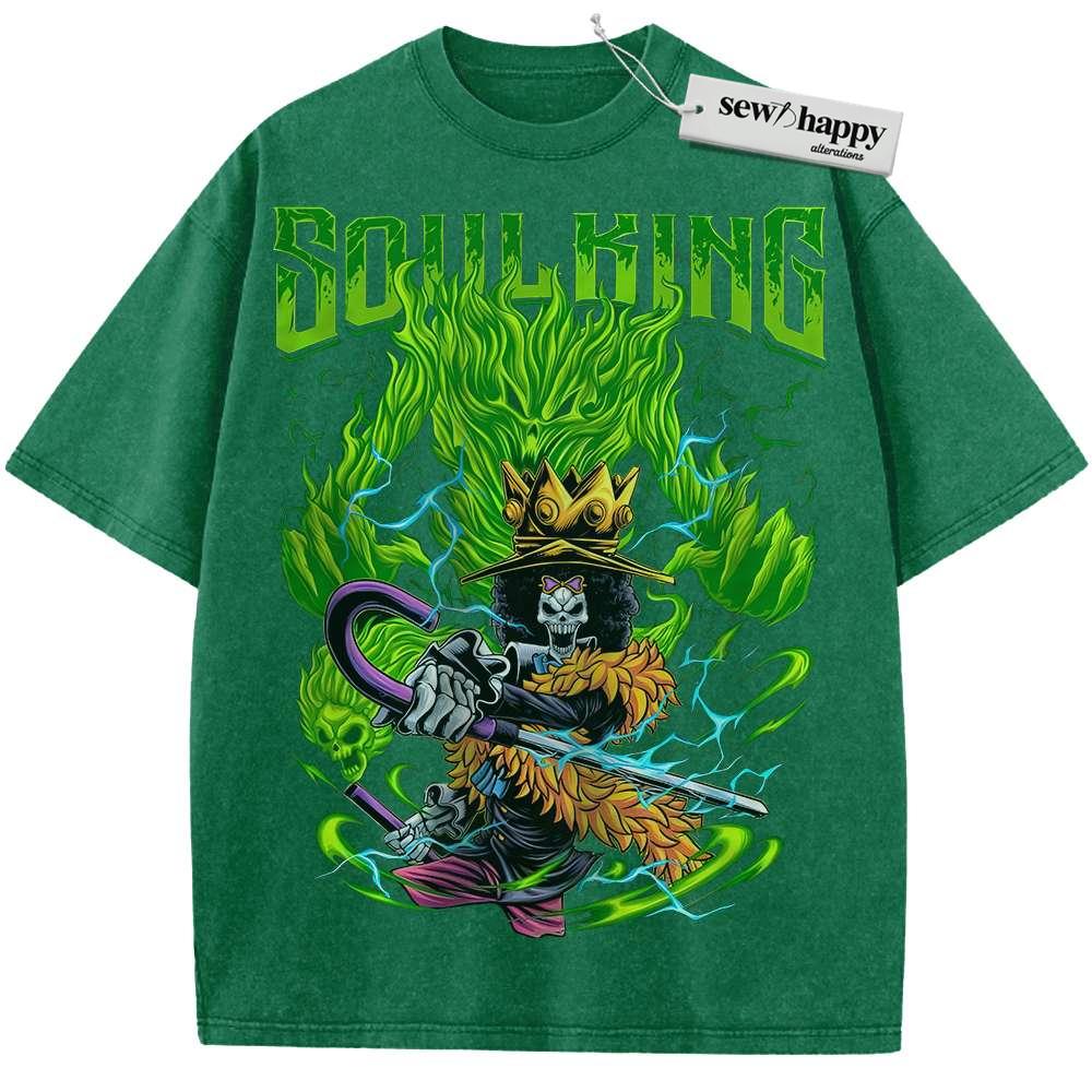 Wash Tee Brook Shirt, One Piece Shirt, Anime Shirt, Vintage T-Shirt Wash Tee Brook Shirt, One Piece Shirt, Anime Shirt, Vintage T-Shirt - Image 1