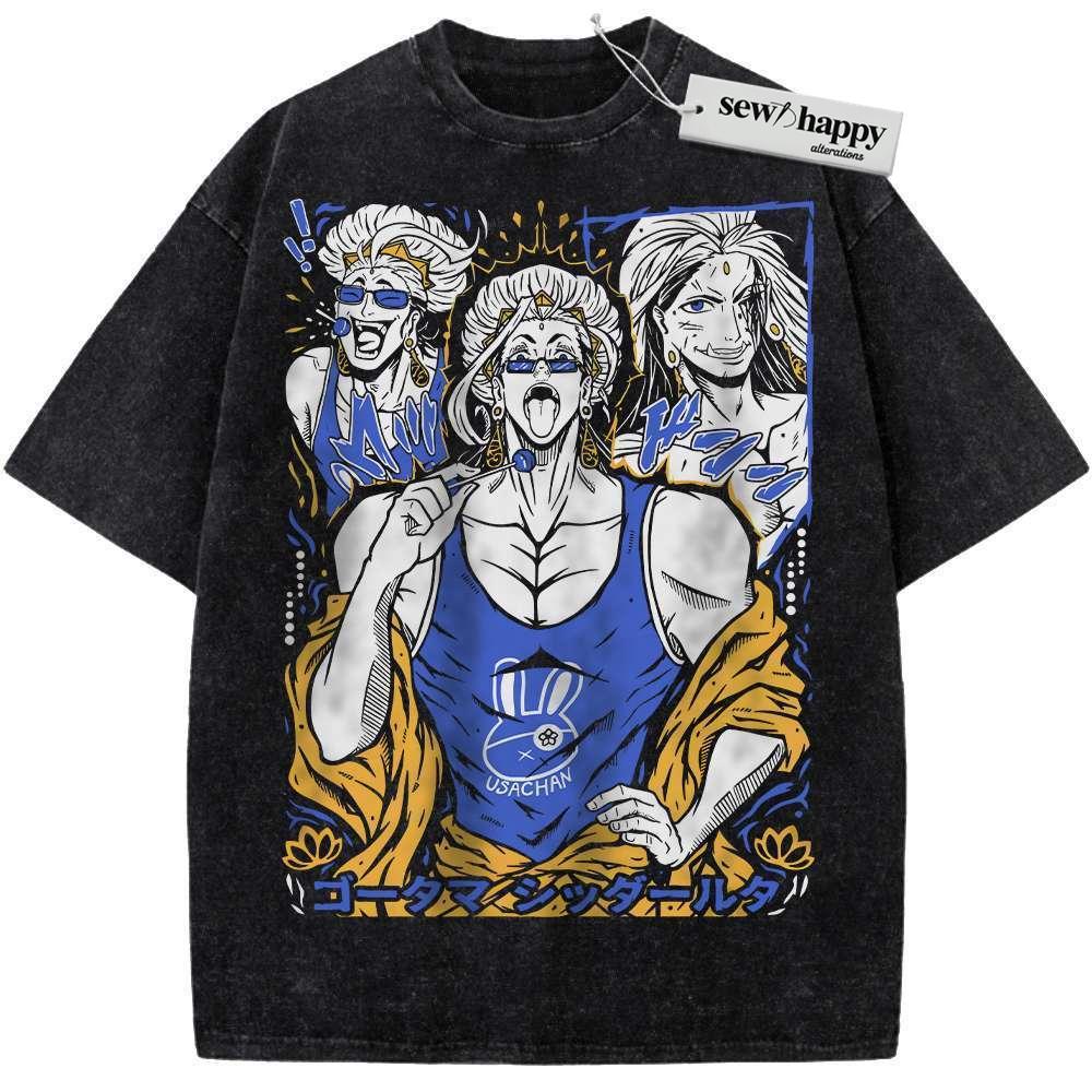 Wash Tee Buddha Shirt, Record of Ragnarok Shirt, Anime Shirt, Vintage T-Shirt