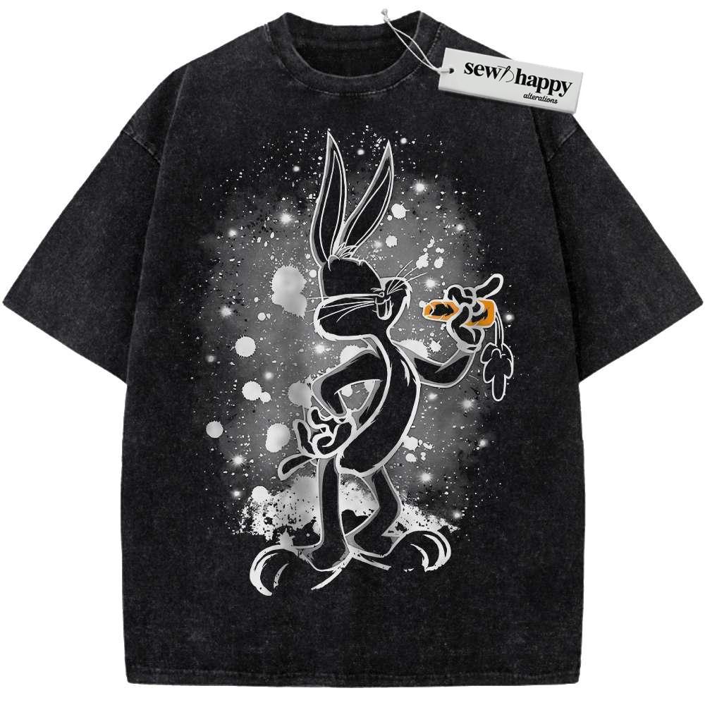 Wash Tee Bugs Bunny Shirt, Looney Tunes Shirt, Animated Shirt, Vintage Tee