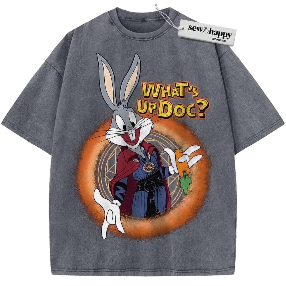 Wash Tee Bugs Bunny Shirt, Looney Tunes Shirt, Cartoon Shirt, Vintage Tee