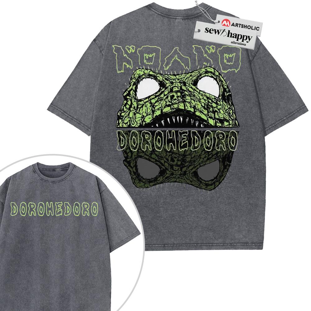 Wash Tee Caiman Shirt, Dorohedoro Shirt, Anime Shirt, Vintage T-Shirt 2-Sided