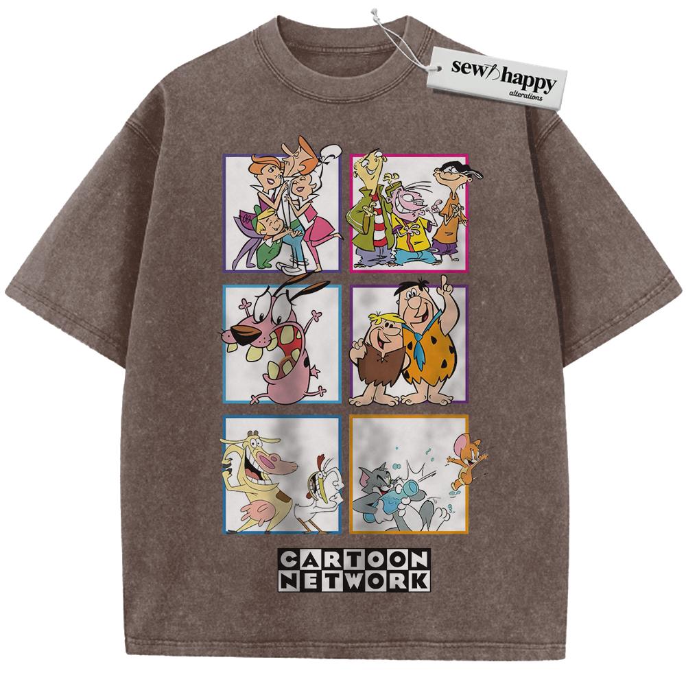 Wash Tee Cartoon Network Shirt, Animated Shirt, Vintage Tee