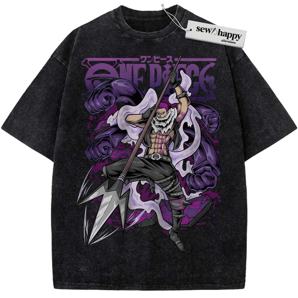 Wash Tee Charlotte Katakuri Shirt, One Piece Shirt, Anime Shirt, Vintage Tee Wash Tee Charlotte Katakuri Shirt, One Piece Shirt, Anime Shirt, Vintage Tee - Image 1