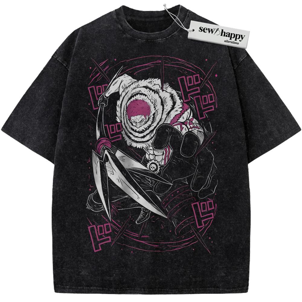 Wash Tee Charlotte Katakuri Shirt, One Piece Shirt, Anime Shirt, Vintage Tee Wash Tee Charlotte Katakuri Shirt, One Piece Shirt, Anime Shirt, Vintage Tee - Image 1