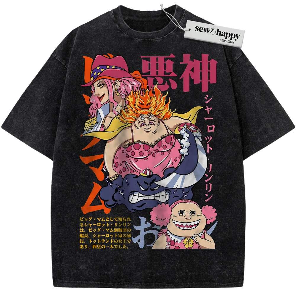 Wash Tee Charlotte Linlin Shirt, Big Mom Shirt, One Piece Shirt, Anime Shirt, Vintage T-Shirt