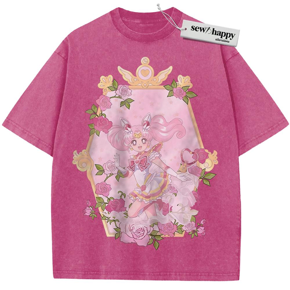 Wash Tee Chibiusa Tsukino Shirt, Sailor Chibi Moon Shirt, Sailor Moon Shirt, Anime Shirt, Vintage Tee
