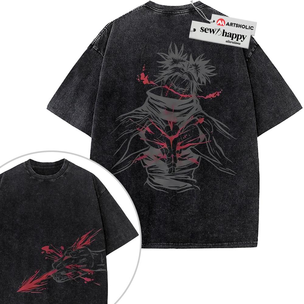 Wash Tee Choso Shirt, Jujutsu Kaisen Shirt, Anime Shirt, Vintage T-Shirt 2-Sided