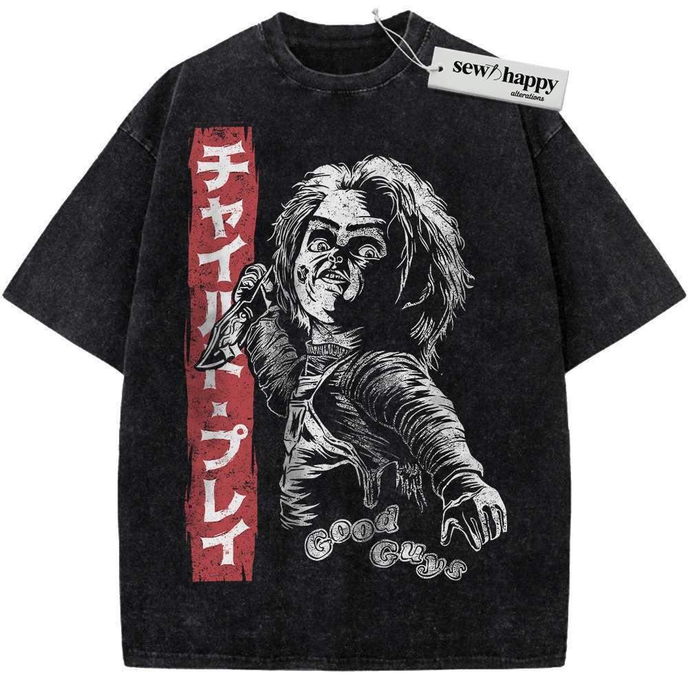 Wash Tee Chucky Shirt, Child's Play Shirt, Halloween Shirt, Horror Shirt, Vintage T-Shirt