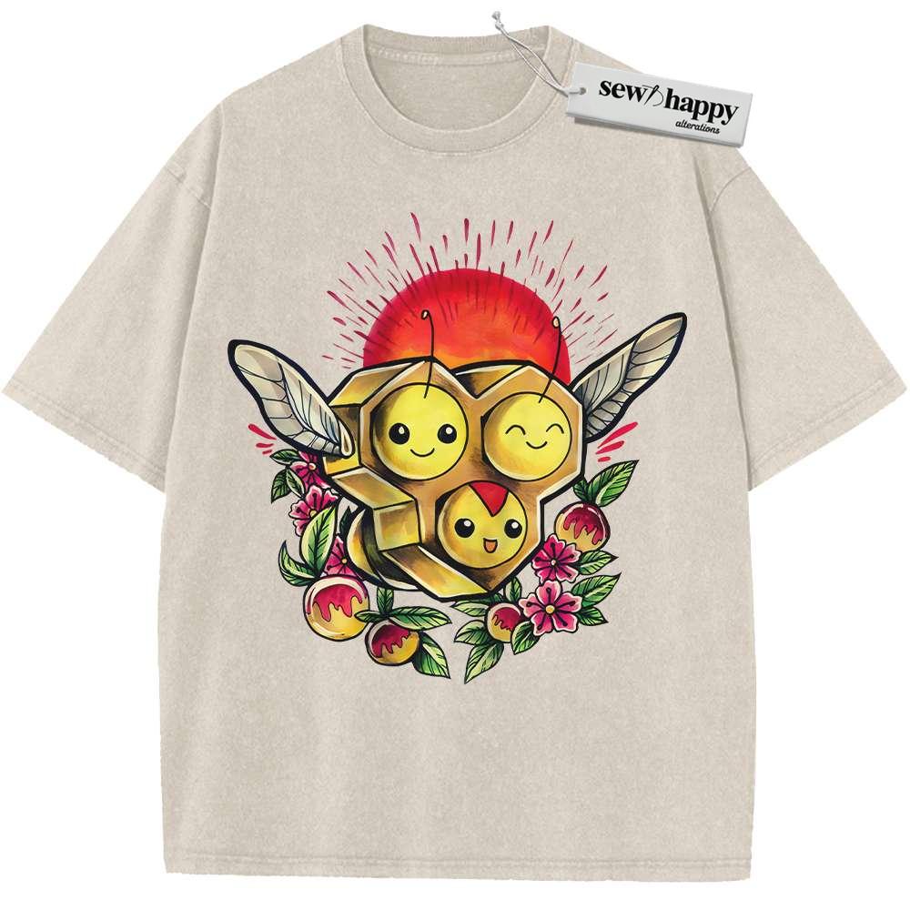 Wash Tee Combee Shirt, Pokemon shirt, Anime Shirt, Vintage T-Shirt
