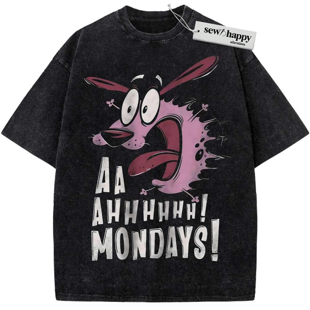Wash Tee Courage the Cowardly Dog Shirt, Animated Shirt, Vintage T-Shirt