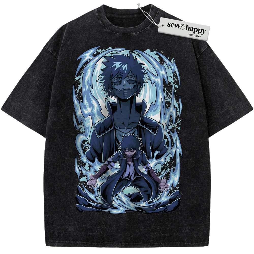 Wash Tee Dabi Shirt, MHA Shirt, Anime Shirt, Vintage T-Shirt
