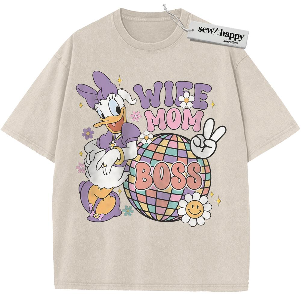 Wash Tee Daisy Duck Shirt, Donald Duck Shirt, Mother's Day Shirt, Animated Shirt, Vintage T-Shirt