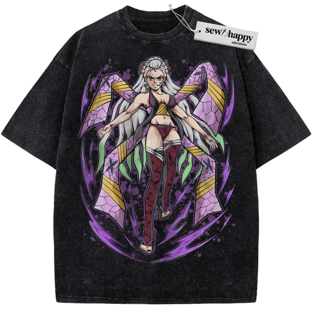 Wash Tee Daki Shirt, Demon Slayer Shirt, Anime Shirt, Vintage T-Shirt Wash Tee Daki Shirt, Demon Slayer Shirt, Anime Shirt, Vintage T-Shirt - Image 1