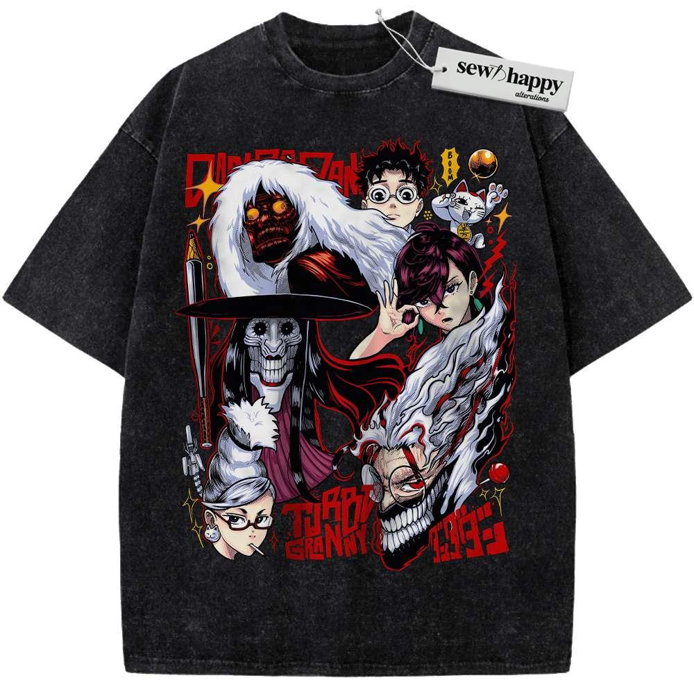 Wash Tee Dandadan Shirt, Anime Shirt, Vintage T-Shirt