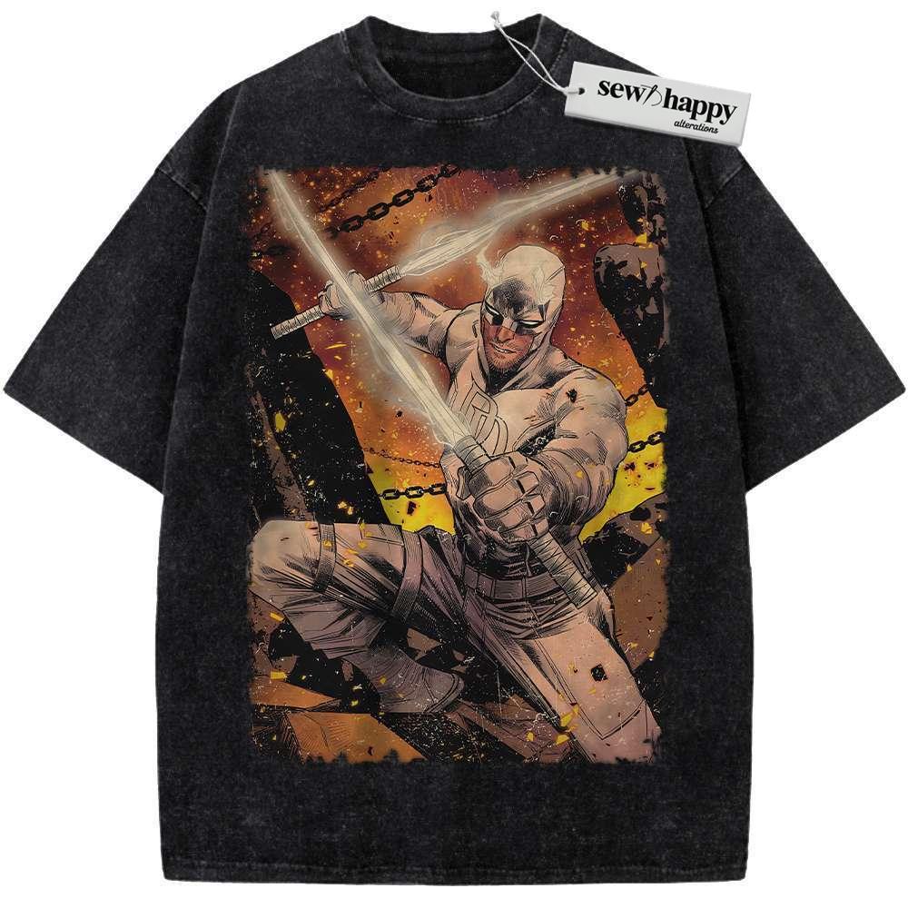 Wash Tee Daredevil Shirt, Marvel Comics Shirt, Vintage Tee