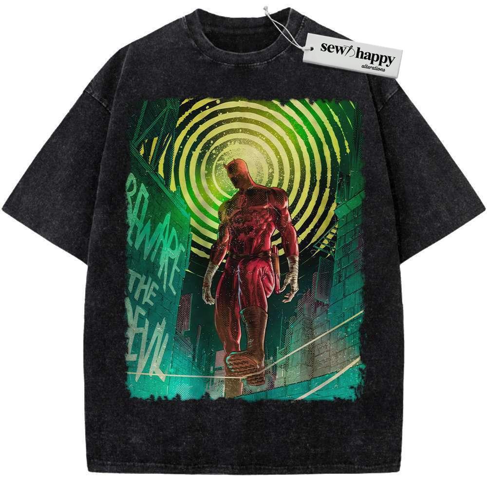 Wash Tee Daredevil Shirt, Wolverine Shirt, Marvel Comics Shirt, Vintage Tee