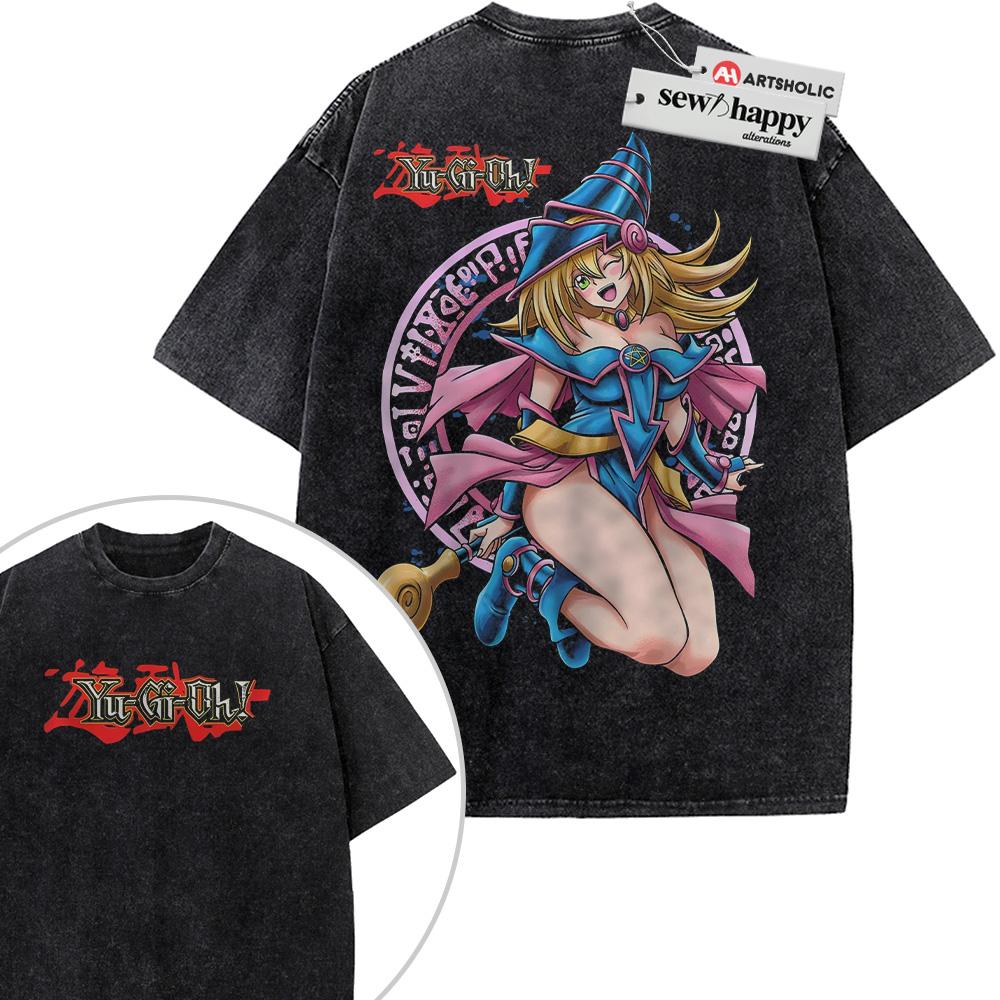 Wash Tee Dark Magician Girl Shirt, Anime Shirt, Vintage T-Shirt 2-Sided
