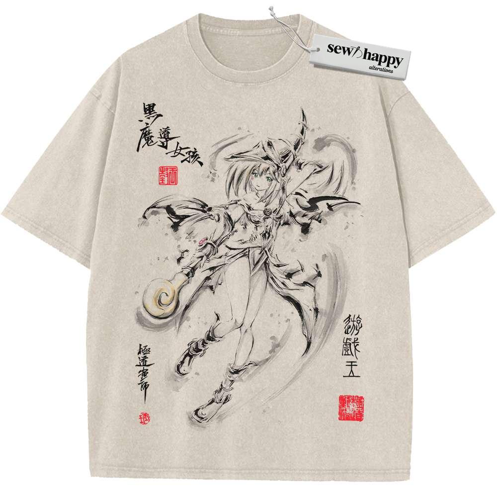 Wash Tee Dark Magician Girl Shirt, Anime Shirt, Vintage T-Shirt