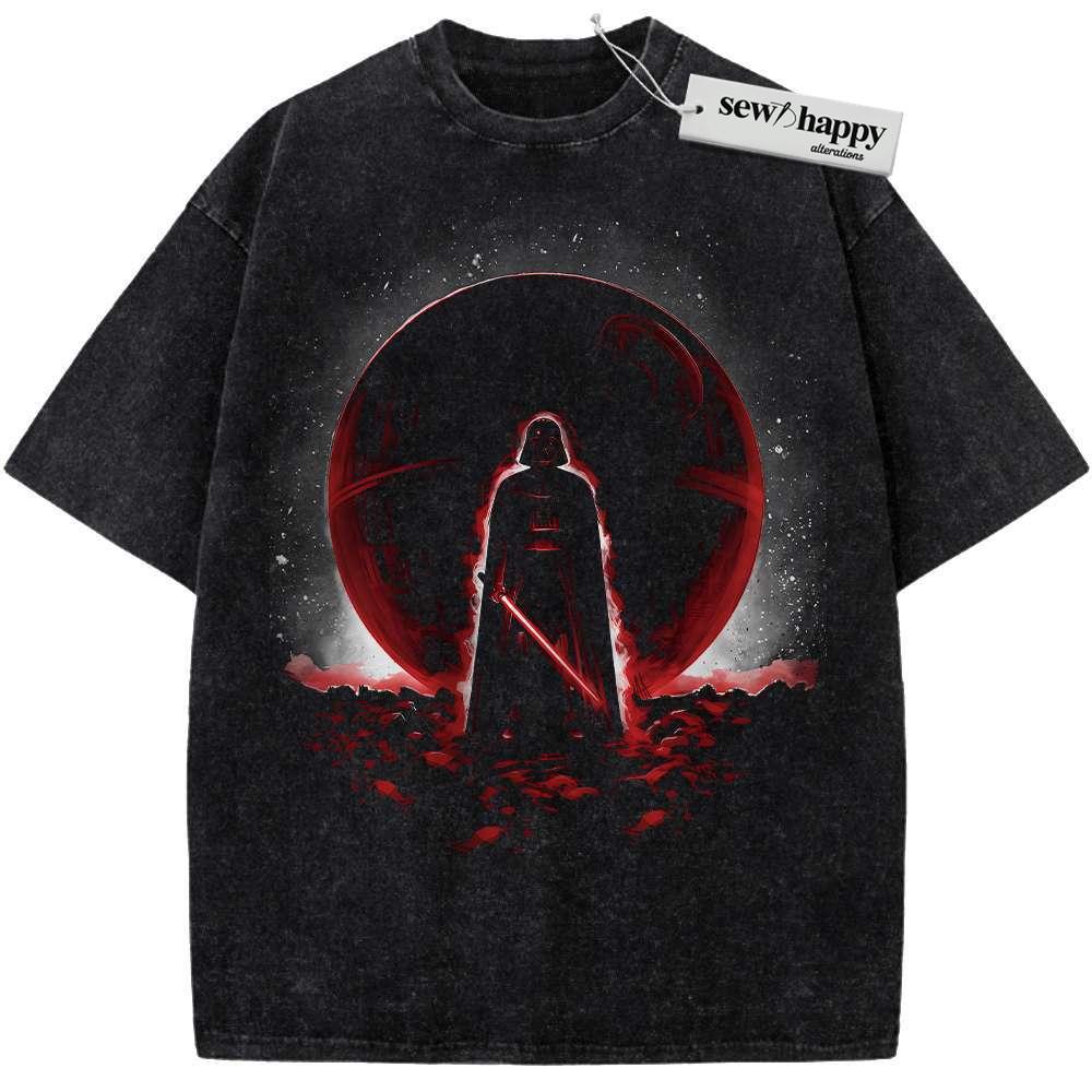 Wash Tee Darth Vader Shirt, Star Wars Shirt, Movie Shirt, Vintage T-Shirt