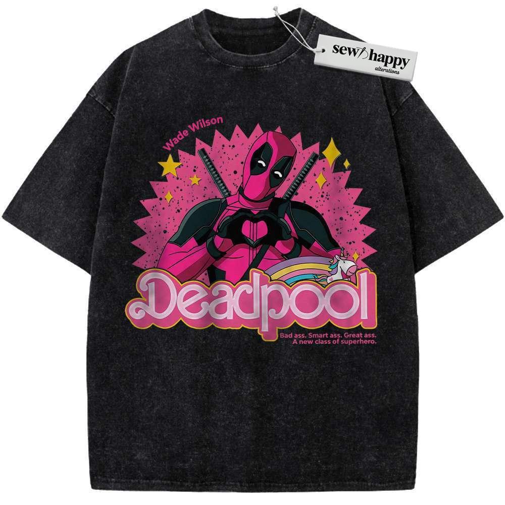 Wash Tee Deadpool Shirt, Marvel Comics Shirt,Vintage Tee