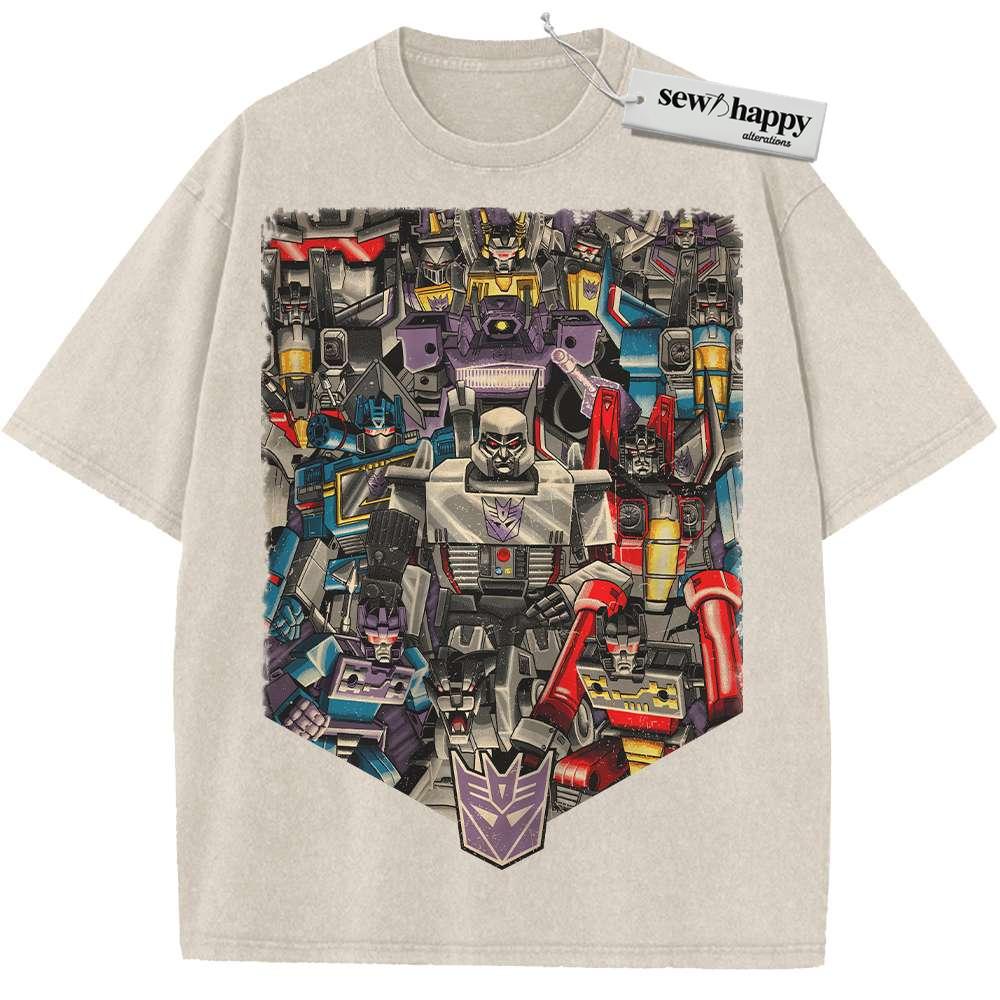 Wash Tee Decepticons Shirt, Transformers Shirt, Movie Shirt, Vintage Tee