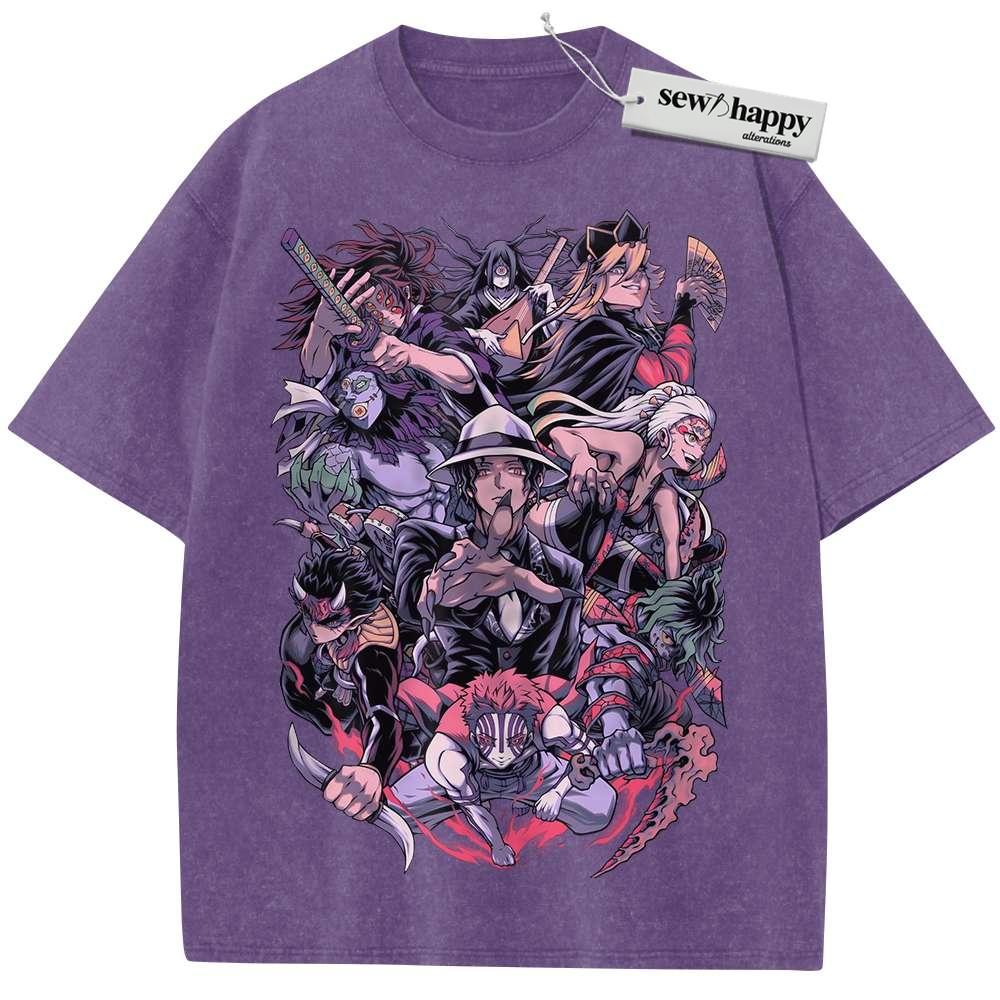 Wash Tee Demon Slayer Shirt, Anime Shirt, Vintage T-Shirt Wash Tee Demon Slayer Shirt, Anime Shirt, Vintage T-Shirt - Image 1