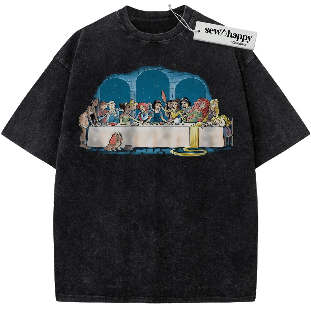 Wash Tee Disney Princess Shirt, Animated Shirt, Vintage T-Shirt