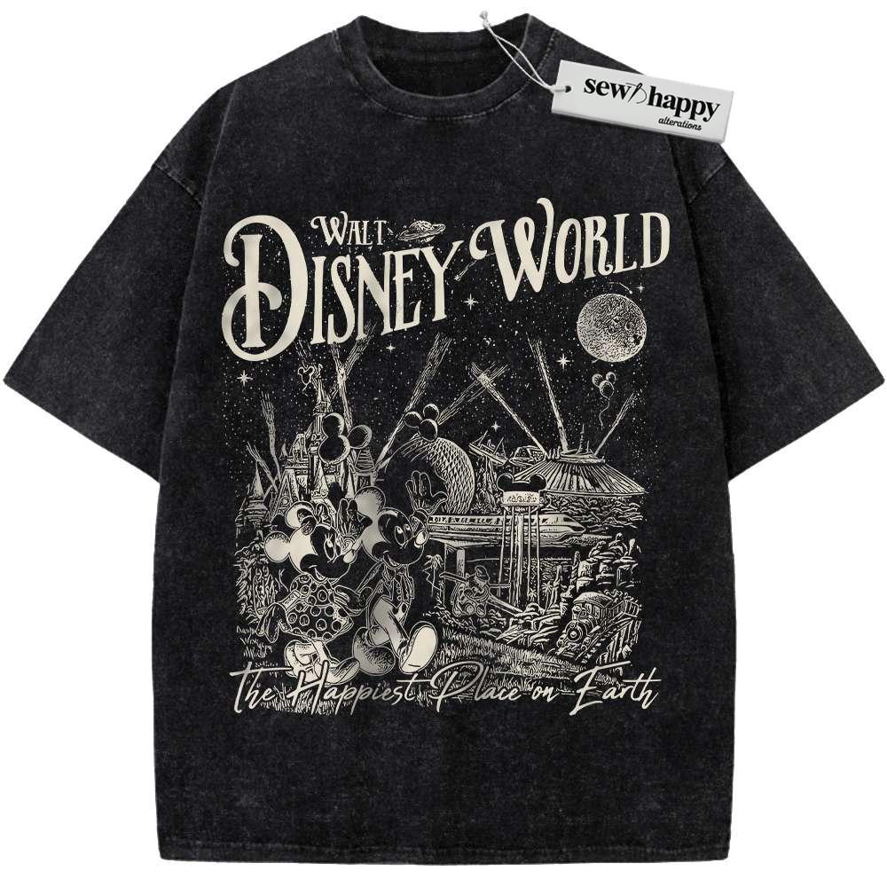 Wash Tee Disney World Shirt, Cartoon Shirt, Vintage T-Shirt