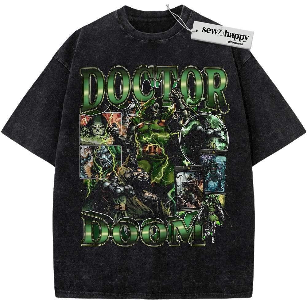Wash Tee Doctor Doom Shirt, Marvel Comics Shirt, Vintage Tee