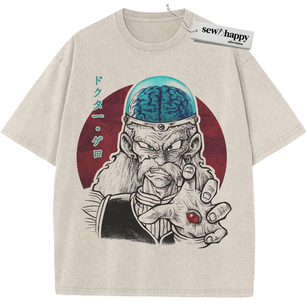 Wash Tee Doctor Gero Shirt, Dragon Ball Shirt, DBZ Shirt, Anime Shirt, Vintage T-Shirt